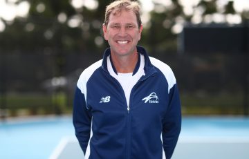 National Tennis Academy coach, Anthony Richardson, in 2021; Tennis Australia 