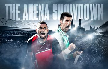 Nick Kyrgios and Novak Djokovic will clash at Rod Laver Arena in a charity match.
