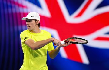 Alex de Minaur in action during the United Cup. Picture: Getty Images