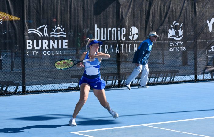 Storm Hunter in action at the Burnie International. 