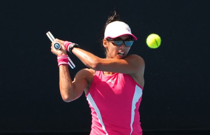 Astra Sharma in action at Australian Open 2023. Picture: Tennis Australia