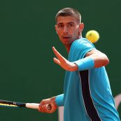 Alexei Popyrin competing at the 2023 Monte Carlo Masters; Getty Images 