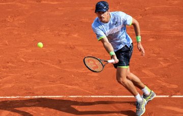 Alex de Minaur competing at the 2023 Monte Carlo Masters; Getty Images 