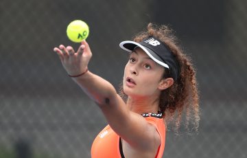 Tahlia Kokkinis at the National Tennis Academy in Brisbane. Picture: Tennis Australia