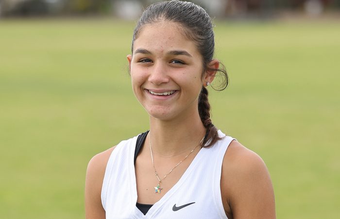 Renee Alame will contest the 14-and-under competition at Wimbledon 2023. Picture: Tennis Australia