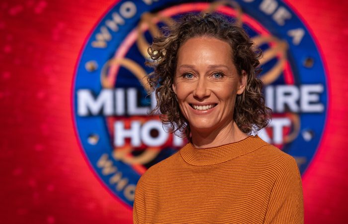 Sam Stosur on Millionaire Hot Seat. Picture: Nine Network