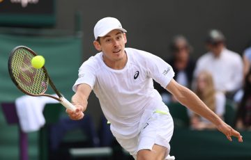 Alex de Minaur at Wimbledon. Picture: Getty Images