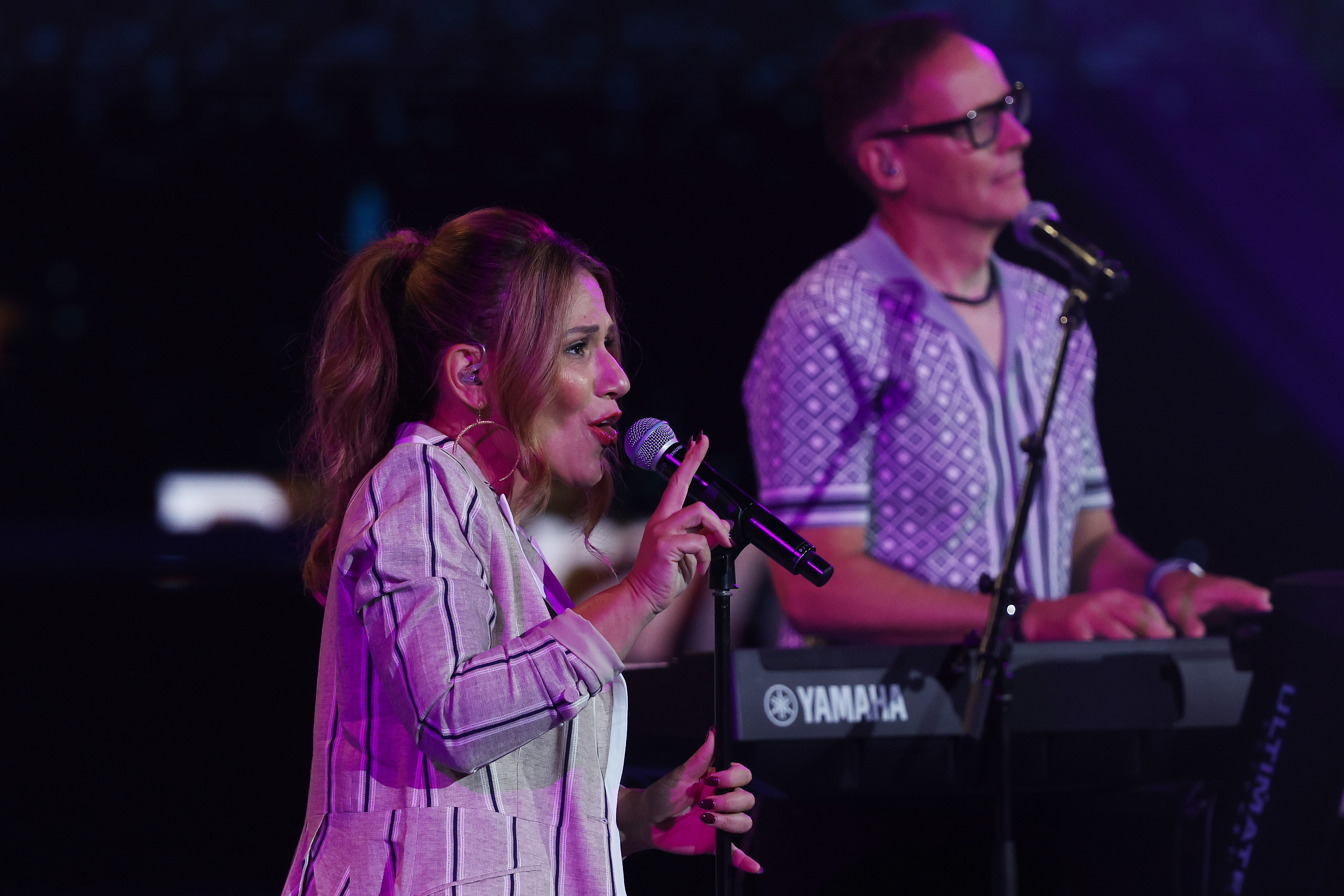 Tania Doko from Bachelor Girl performing at Australian Open 2023. Picture: Getty Images