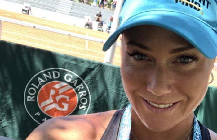Jaslyn Hewitt-Shehadie during a visit to Roland Garros