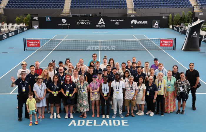 Volunteers awards during Day 6 of the Adelaide International 2 at the Memorial Drive Tennis Centre in Adelaide on Saturday, January 14, 2023. MANDATORY PHOTO CREDIT Tennis Australia/ David Mariuz