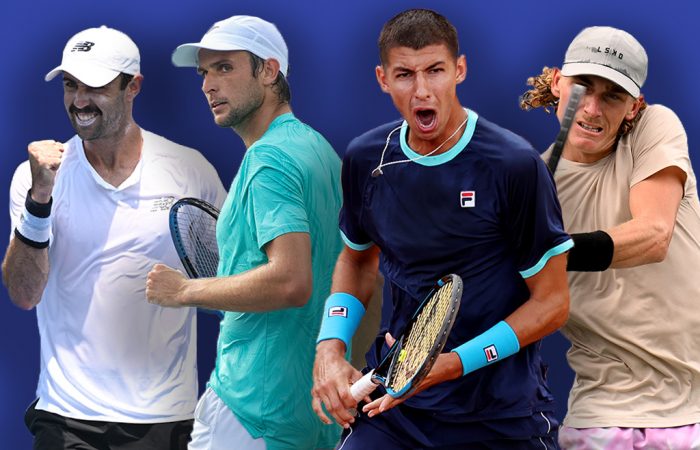 Jordan Thompson, Aleksandar Vukic, Alexei Popyrin and Max Purcell are all climbing the ATP Tour singles rankings. 