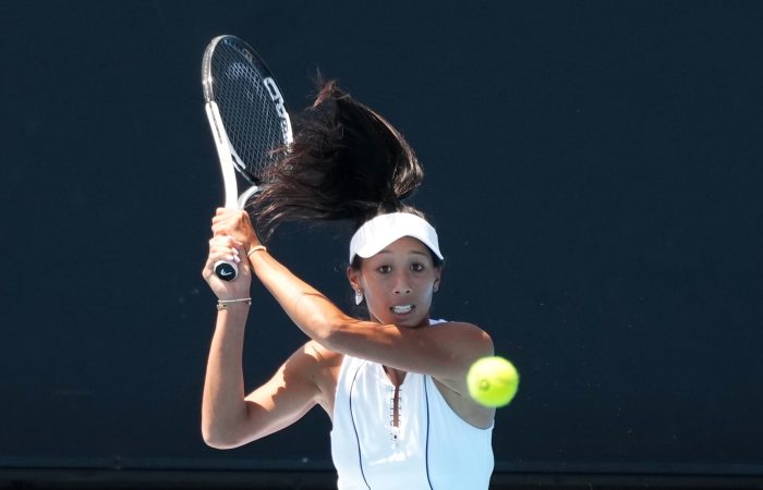 Australian Priscilla Hon in action. Picture: Tennis Australia