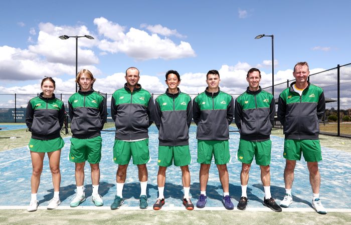 The Australian team for the 2023 World Deaf Tennis Championships. Picture: Tennis Australia