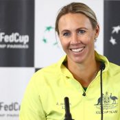 Alicia Molik at the Fed Cup Finals in 2019; Getty Images 