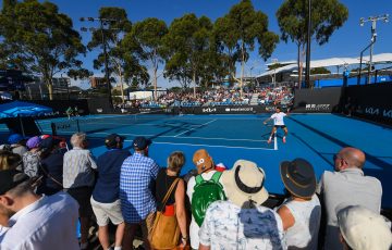 Fans watching Australian Open action at Melbourne Park. Picture: Tennis Australia