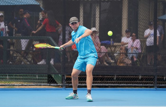 Archie Graham in action at the 2023 Australian Tennis Championships. Picture: Tennis Australia