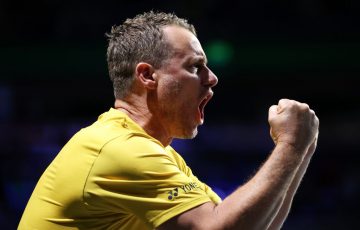 Lleyton Hewitt at the 2023 Davis Cup Finals in Spain. Picture: Getty Images