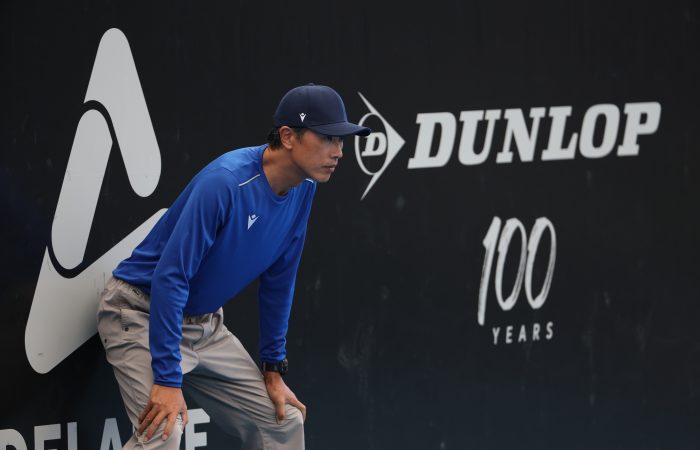 A line umpire at the 2023 Adelaide International. Picture: Tennis Australia