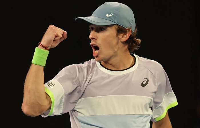 Alex de Minaur at Australian Open 2023. Picture: Tennis Australia