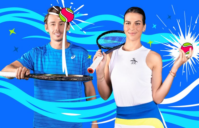 Alex de Minaur and Ajla Tomljanovic are the new Hot Shots Tennis ambassadors.