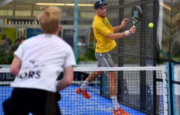 Action at the Australian Padel Open on Day 14 of Australian Open 2023 at Melbourne Park,(Tennis Australia/JOSH CHADWICK)
