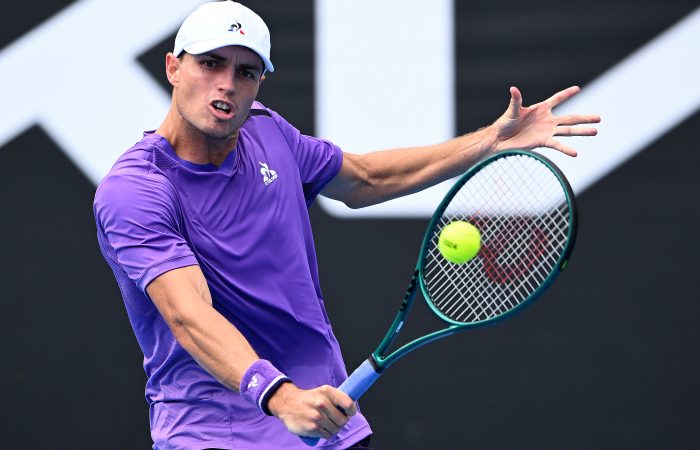 Chris O'Connell in action at Australian Open 2024. Picture: Tennis Australia
