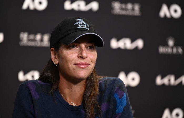 Ajla Tomljanovic speaks to media at Australian Open 2024. Picture: Tennis Australia