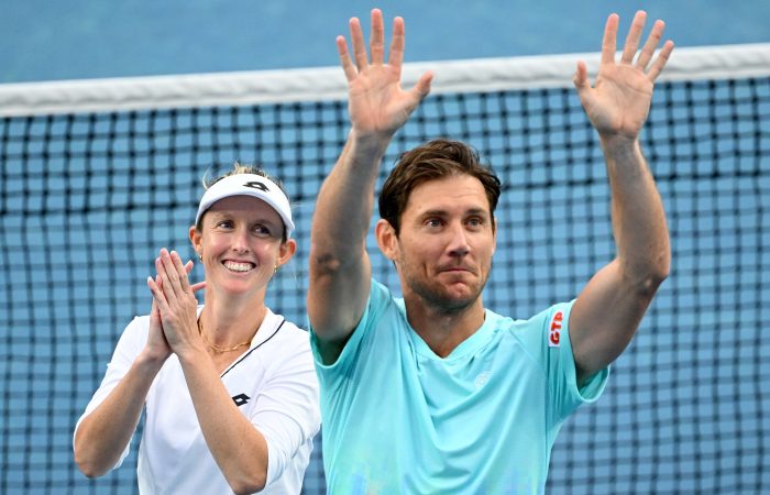 Aussie duo Storm Hunter and Matt Ebden are the top seeds in the Australian Open 2024 mixed doubles competition. Picture: Tennis Australia