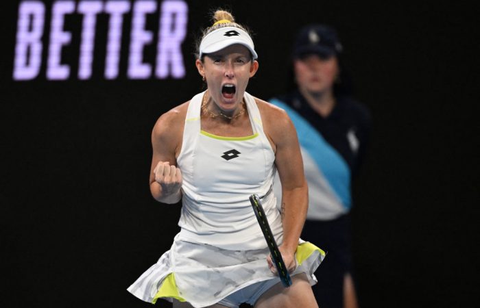 Storm Hunter in action at Australian Open 2024. Picture: Getty Images
