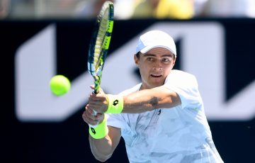 Adam Walton in action at Australian Open 2024. Picture: Tennis Australia