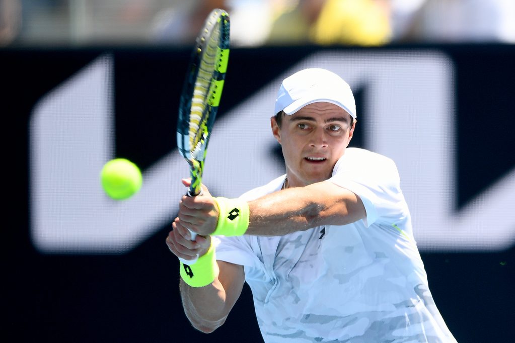 Adam Walton in action at Australian Open 2024. Picture: Tennis Australia