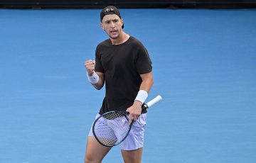 Andrew Harris in action at Australian Open 2024. Picture: Tennis Australia