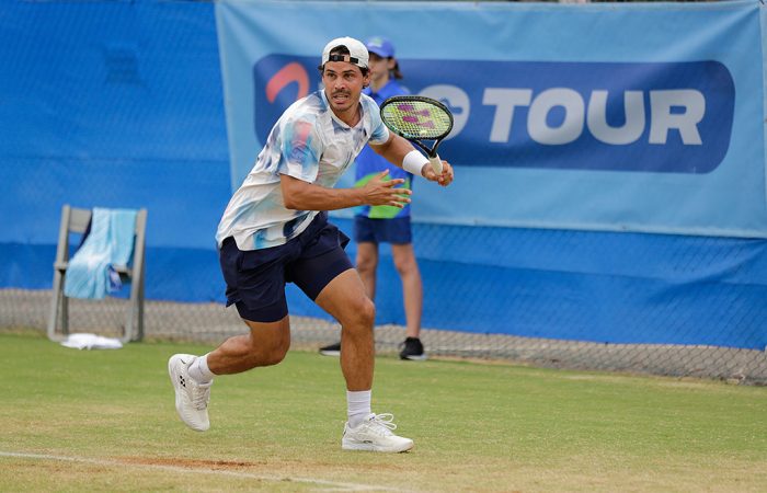 Alex Bolt in action on the Australian Pro Tour. Picture: Tennis Australia