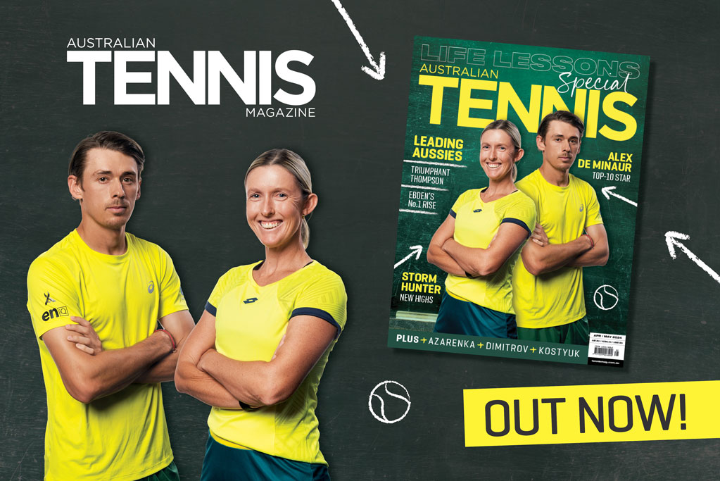 Hunter, De Minaur headline latest edition of Australian Tennis Magazine