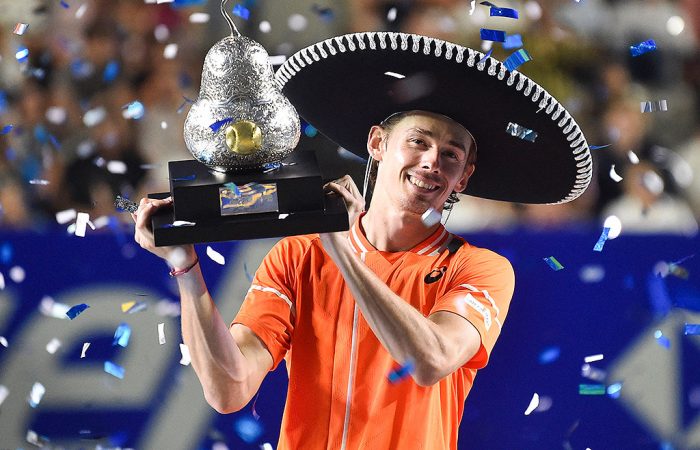 Alex de Minaur is crowned champion in Acapulco for a second straight year; Getty Images 