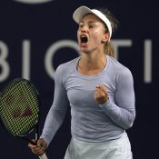 Daria Saville in action at the WTA tournament in San Diego. (Getty Images)