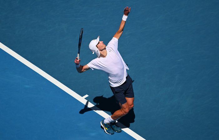Marc Polmans in action at Australian Open 2024. Picture: Getty Images