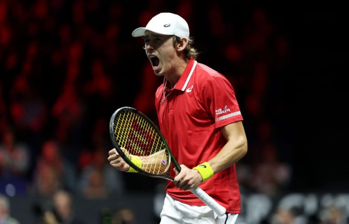 Alex de Minaur at the Laver Cup in 2022. Picture: Getty Images