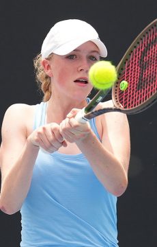 Ava BECK in the 16/u Championships at the 2023 December Showdown at Melbourne Park on Wednesday, December 13, 2023. Photo by TENNIS AUSTRALIA/ SCOTT BARBOUR