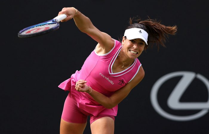 Ajla Tomljanovic in action. Photo: Getty Images Ajla Tomljanovic in action. Photo: Getty Images